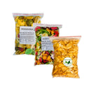Kit Chips Mix Frutas Tropical + Jaca Liofilizidas Crocante + Mix Vegetais Desidratados -  100g cada pct - Origem Verde