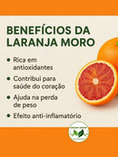 Laranja Moro em Pó 100% Pura - Qualidade Premium - Origem Verde
