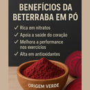 Beterraba em pó 100% Pura Qualidade Premium - Origem Verde