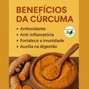 Cúrcuma em Pó (anti- inflamatório) 100% Natural Puro Sem Misturas - Origem Verde