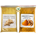 Kit Gengibre Importado + Cúrcuma em Pó Açafrão da terra - Safra Nova Origem Verde